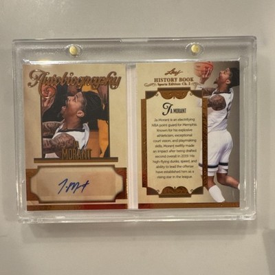 Leaf 2025 History Book Sports Chapter Two Ja Morant Autograph Booklet /25