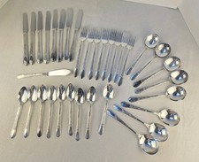 Vintage Oneida Simeon & George Rogers Co. AI X Floral II 1938- Set Of 34 Pieces