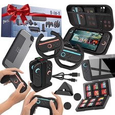 Switch 2 Accessories Bundle, 14-in-1, Case, Charging Dock, Grips More
