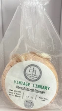 Shea Butter Soap Dipped Sponge Small 2.5 oz - Vintage Library scented