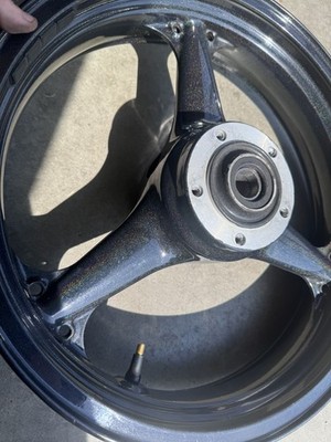 STRAIGHT 2003 2004 Kawasaki Ninja Zx6r Zx636 Front Wheel Rim Oem03