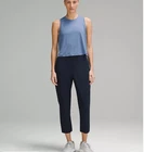 LULULEMON ADAPTED STATE HIGH-RISE CROPPED JOGGER PANT SIZE 8 TRUE NAVY