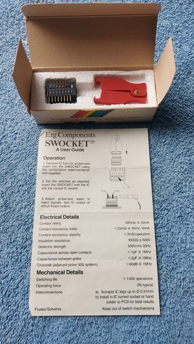 ERG Components IC test socket "SWOCKET" for 16 pin IC's
