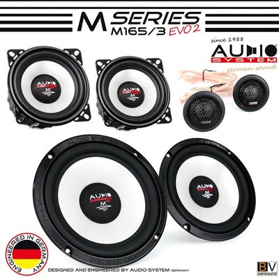 Lautsprecher Audio System M165/3 EVO2 3-Wege M-Series Set HS24 MS100 MS165 89 dB