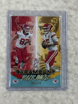 2025 Topps Signature Class Paramount Pairings Patrick Mahomes Travis Kelce /225
