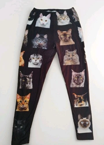 Soft Cat Collage Plus Size Leggings -  USA Fashion