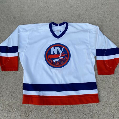 VTG 90s Gerry Cosby Authentic Center Ice New York Islanders Blank Jersey 52 - Photo 1 sur 8