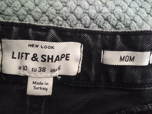 New Look Lift &Shape mom jean size 6 tall black - Picture 10 of 12