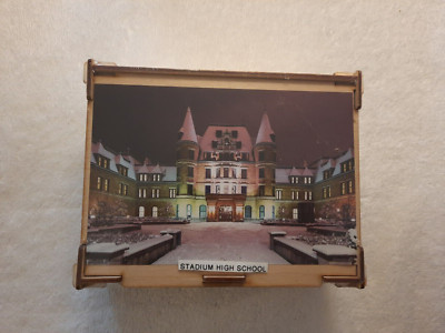 Stadium High School Tacoma Washington Jigsaw Puzzle Sibbett Studio Cedar Wood