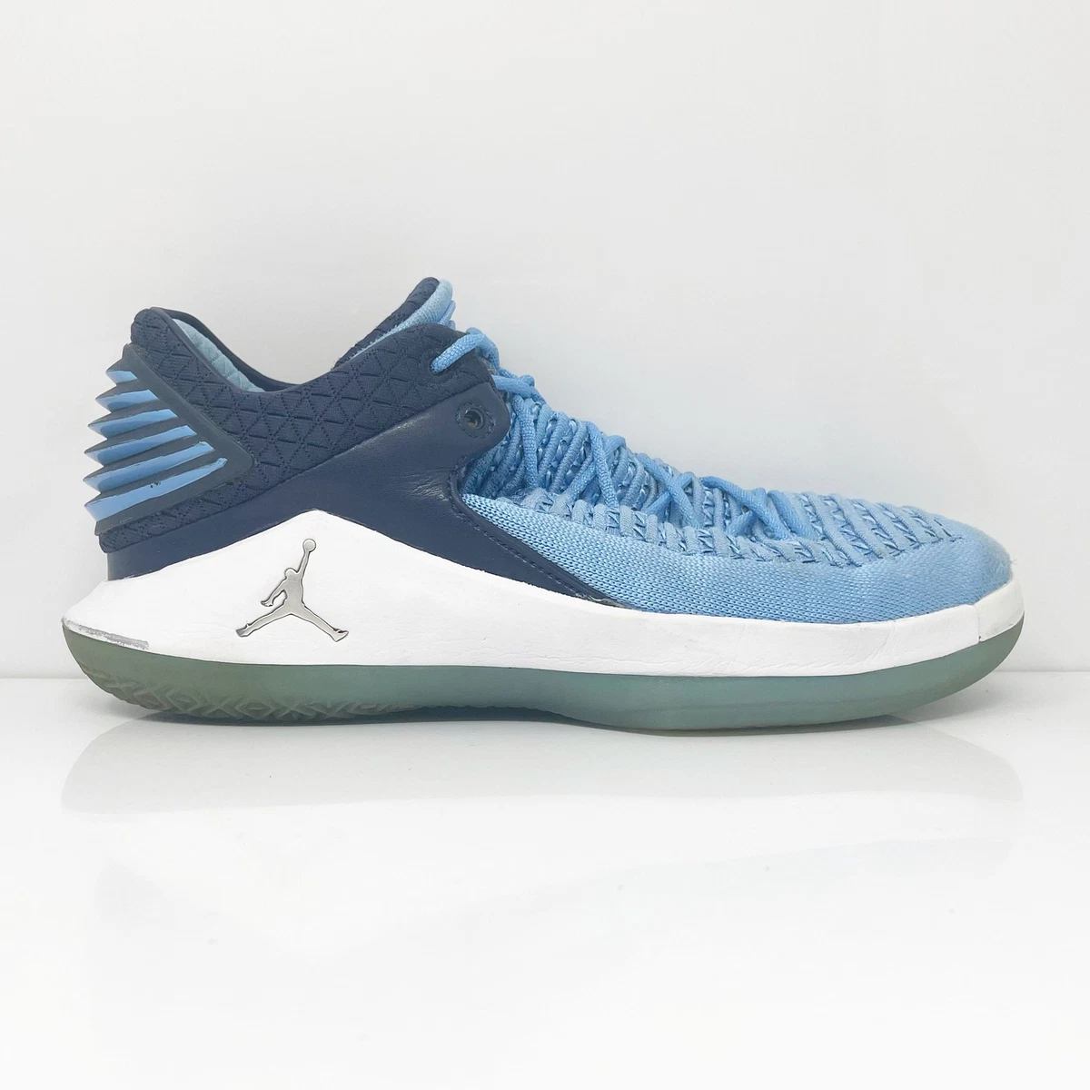 Nike Boys Air Jordan XXXII Low AA1257 401 Blue Basketball Shoes Sneakers Size 7Y