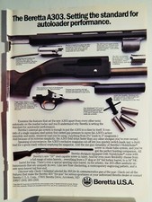 BERETTA A300 FUCILE ARMA DA FUOCO ORIGINALE VINTAGE ANNI 80 PUBBLICITÀ
