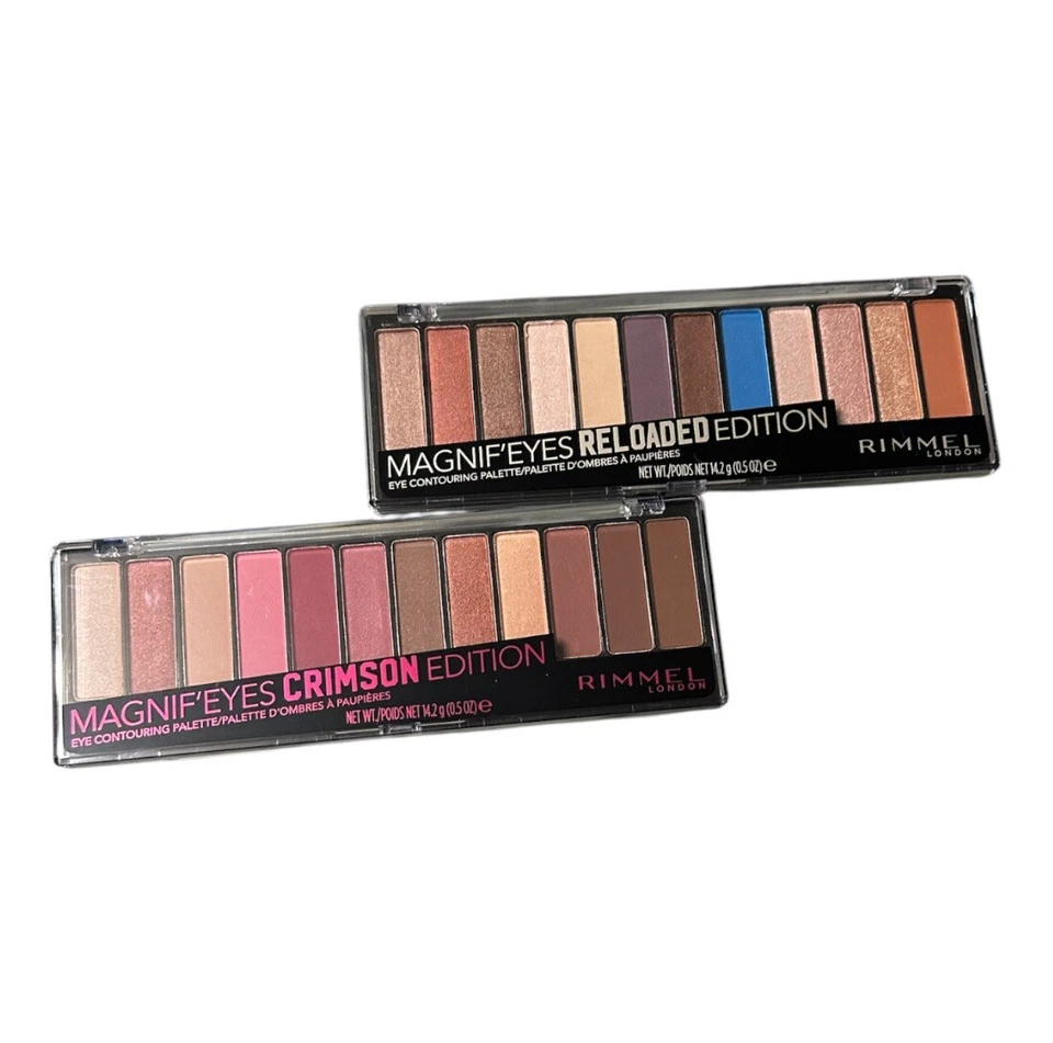 RIMMEL London Magnif'eyes Eyeshadow Palettes- CRIMSON & RELOADED EDITION - Image 2 of 4