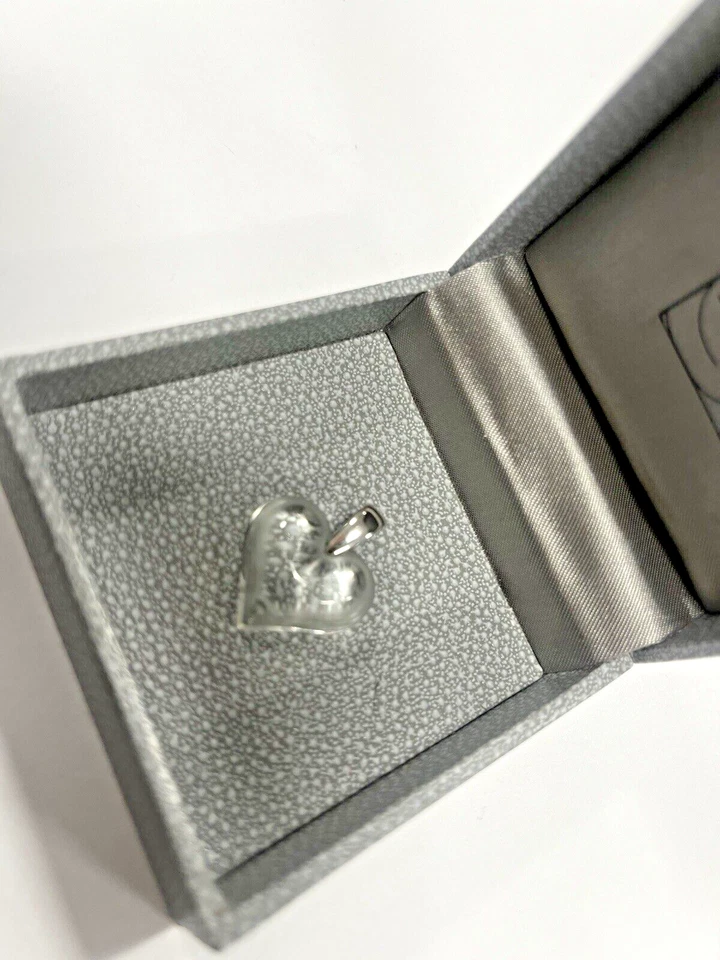 COLGANTE CORAZÓN PLATA Y CRISTAL TRANSPARENTE LALIQUE  Foto 2 de 4