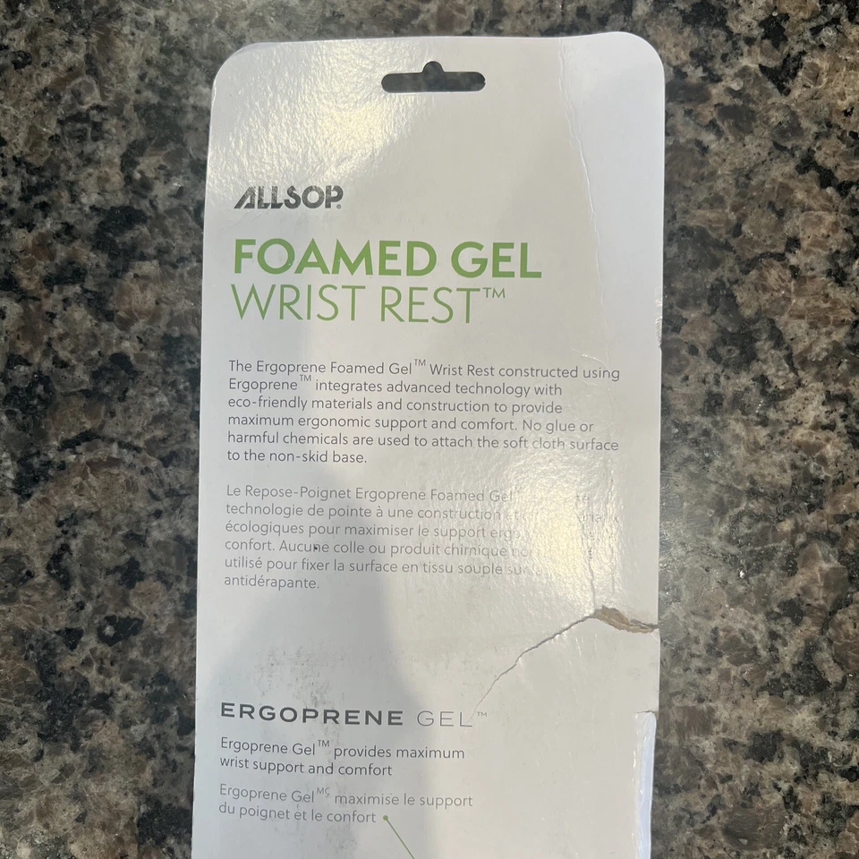 Allsop Gel Wrist Rest Black (30192) ALS30192 - Image 3 of 3