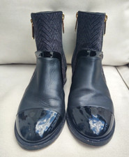 CHANEL Leather Upper Low (1-1.9 in) Heel Height Boots for CHANEL Leather Upper Low (1-1.9 in) Heel Height Boots for
