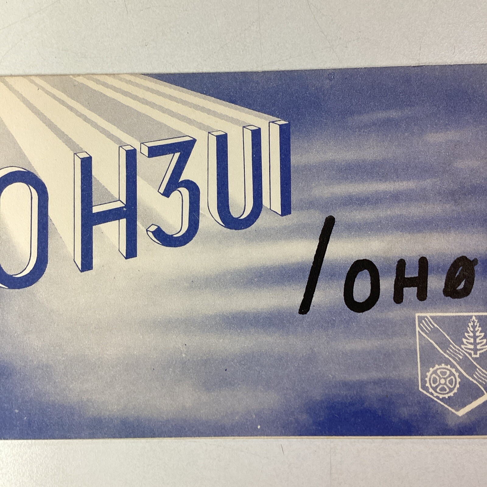 Finnland QSL Funkkarte 1957 Toivo Santala Valkeakoski