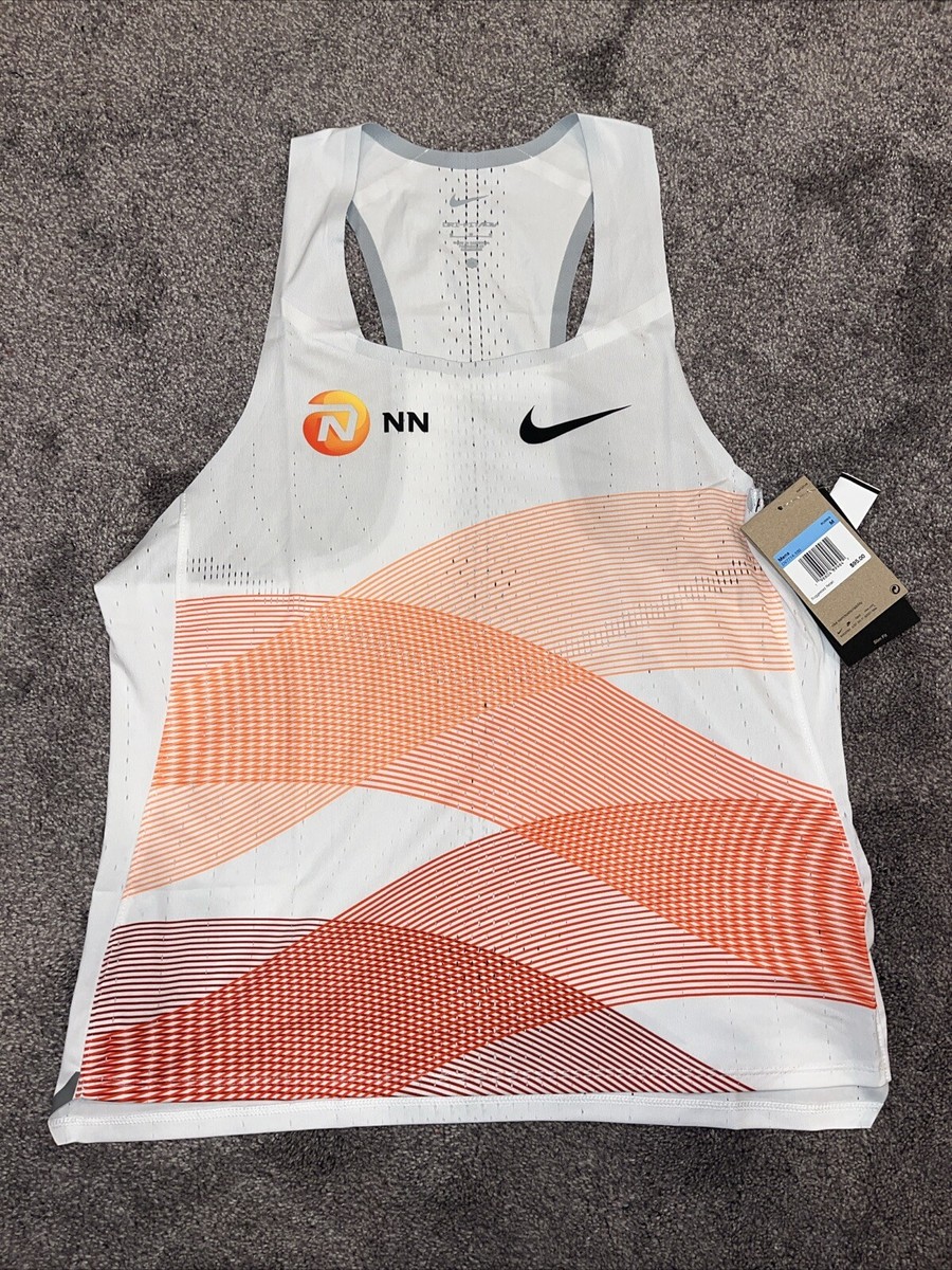 ナイキ エアロスイフト NN シングレット DV7714-100 Nike AeroSwift NN Running Singlet 'White Orange' DV7714-100