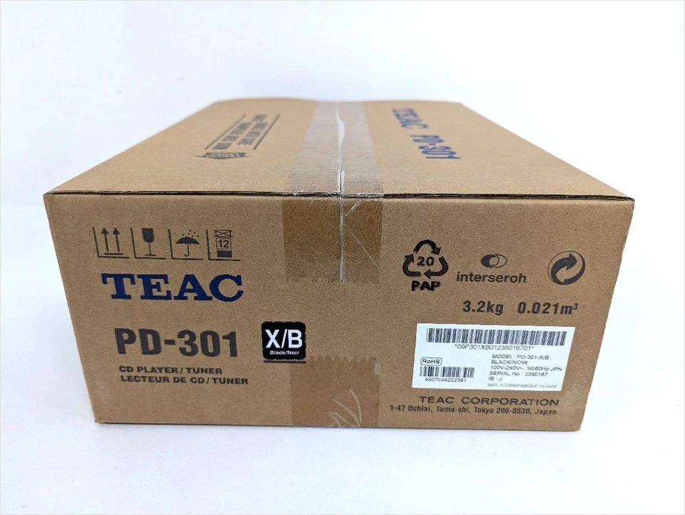 TEAC PD-301-S Reproductor de CD FM / Sintonizador con USB Plata de Japón NUEVO - Imagen 2 de 3