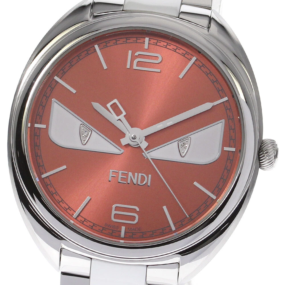 FENDI Bugs monster 003 21000M 2P diamond Orange Dial Quartz Ladies