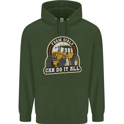 Farm Girls Can Do It All Funny Farmer Childrens Kids Hoodie - Picture 50 of 84