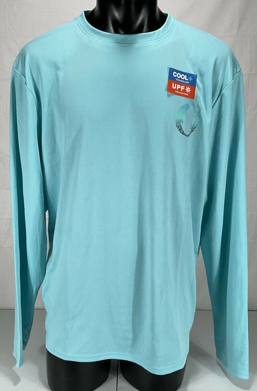 The American Outdoorsman UPF Protection Long Sleeve Boating Shirt XL Blue