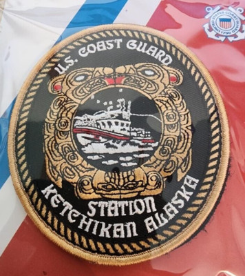 4'' COAST GUARD STATION KETCHIKAN ALASKA HOOK & LOOP PATCH