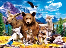 MasterPieces Wildlife of Glacier National Park Jr. Ranger 100 Piece Jigsaw Puzzl