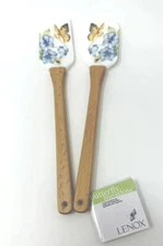 Lenox Butterfly Meadow 2-Piece Silicone Spatula Set 11.5” NEW