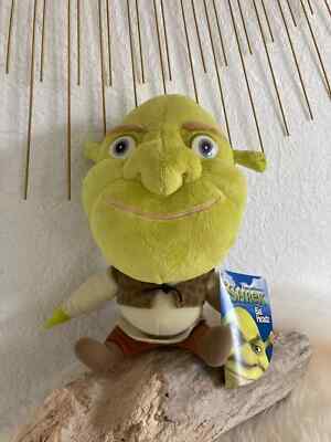26  Plush Blanket Shrek Big Headz Dreamworks 23cm Sitting NWT