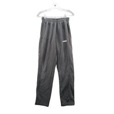 Adidas Sweatpants Size Small Gray Polycotton Blend Spell Out Logo