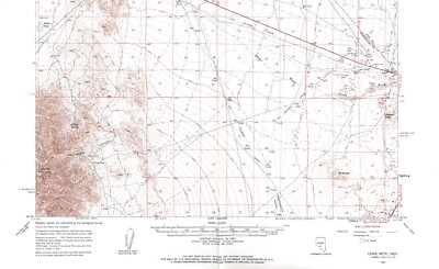 Lone Mtn. Quadrangle Nevada 1961 Topo Map Vintage USGS 15 Minute Topographic