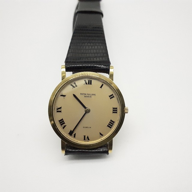 Vintage Patek Philippe Calatrava 3520 18k Yellow Gold Manual 32mm Wrist Watch For Sale Online Ebay