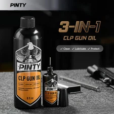 PINTY CLP Gun Oil Combo Kit Pistol Gun Cleaner Lubricant Protectant 1 & 8 fl oz