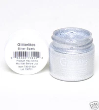 SILVER Flexible Glitter Angelus Shoe Paint for leather & Synthetic SPARKLE