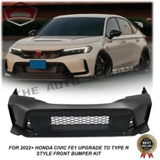 For 2022+ Honda Civic FE1 Up To Type R Style Front Bumper Conversion Body Kit