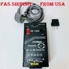 2X 300 Watt Voltage Converter Auto 110 220 Volt Step Up Down Power Transformer