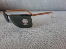 Silhouette Rimless Sunglasses Model 8597 Color Bronze Yellow Ceramic Green LNS