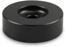 45 RPM Adapter - Aluminum - 7 inch Vinyl Record Dome 45 Adapter 32G, Black