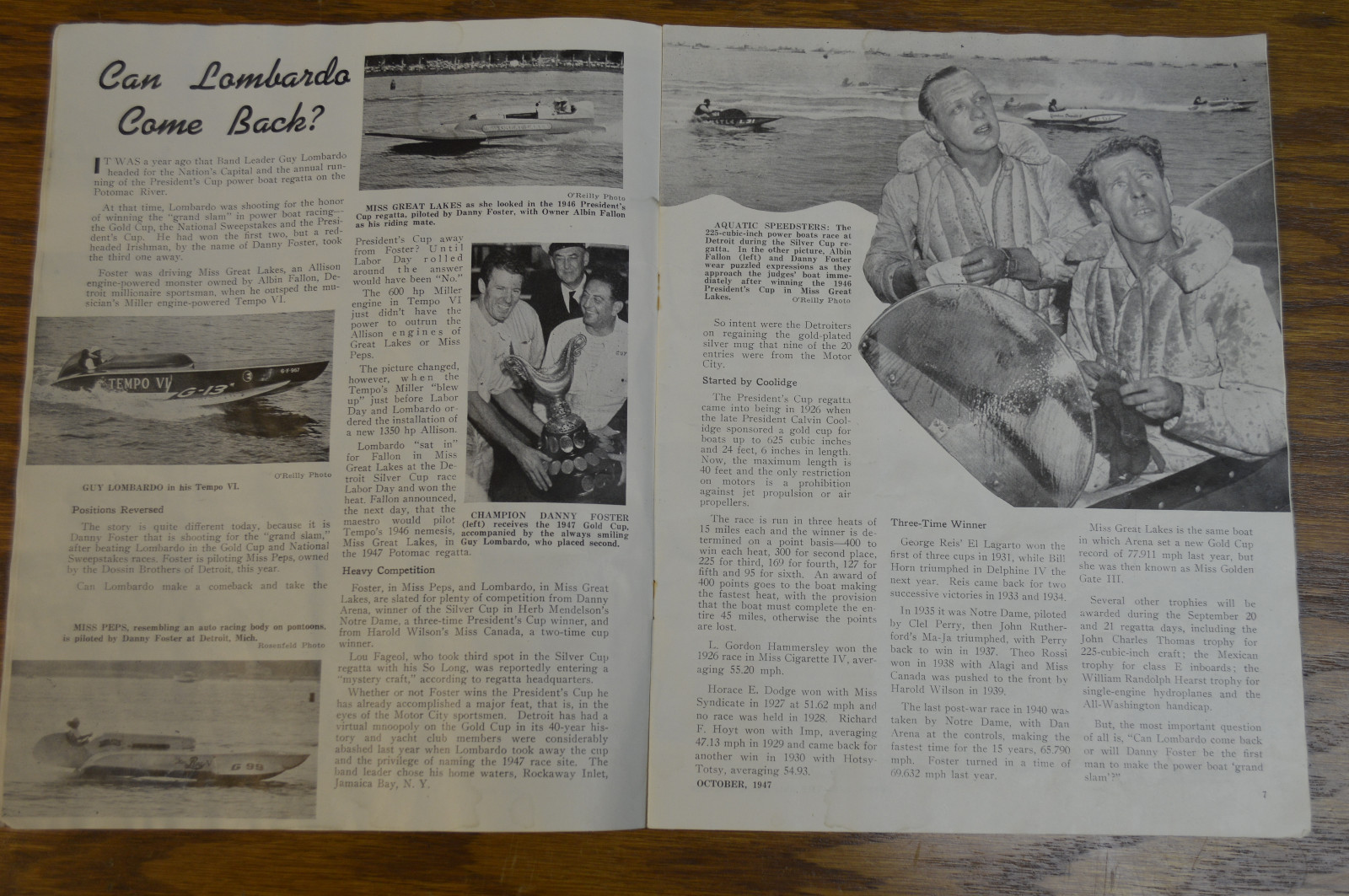 Speed Age Magazine 1947 Auto Racing Dayton Stock Car Midget Brass Era Motorcycle