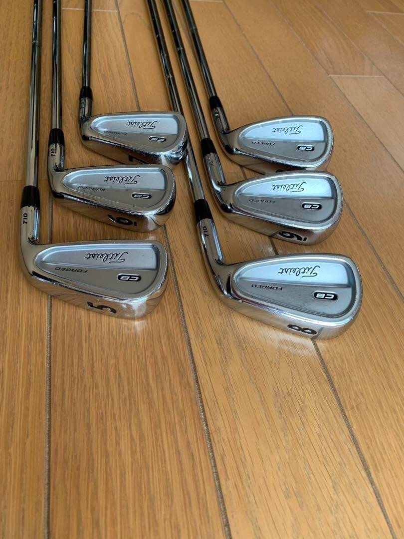 Titleist CB 710 FORGED 6pcs 5-Pw Iron Set Dynamic Gold S200 Flex