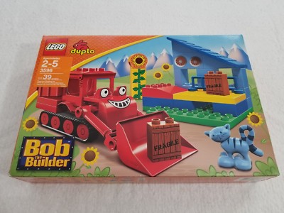 3596 Lego Duplo Bob the Builder MUCK CAN DO IT Bulldozer Set w Pilchard Cat New