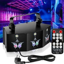 Disco Lights 9 Len LED Projector Laser Light DMX512 RGB Stage Lighting W/Remote