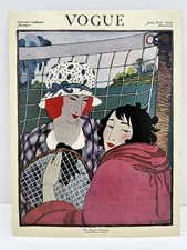 Vtg Vogue Lithograph Summer Fashions 1920 Helen Dryden Somerset Co New York Art