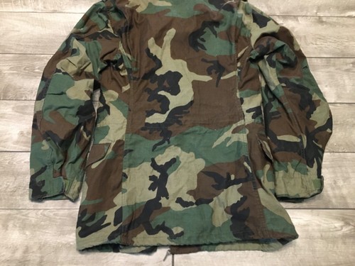 Camouflage Cold Weather Winfield MFG Mens Coat Jacket XS Long US Army Camo Vtg - Picture 8 of 8