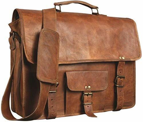 ALASKA EXPORTS - Handmade shoulder bag leather briefcase office bag for men and