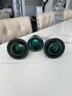 3 Vintage/Antique  Glass Insulators Green And Teal Brookfield, NY, Hemingray  — photo 5