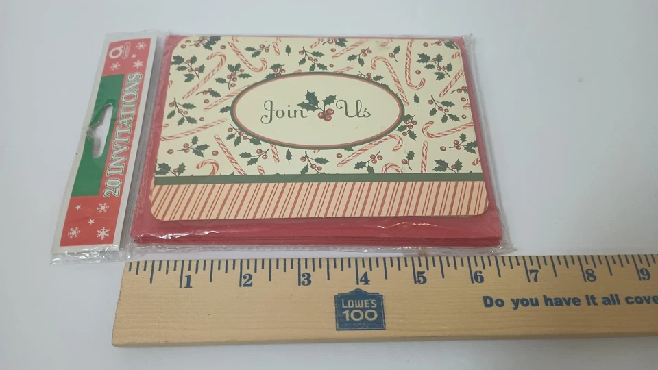 Christmas Holiday Invitations with Envelopes 20ct - Image 3 of 4