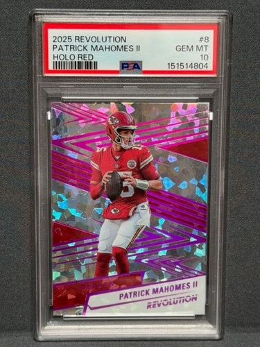 2025 Panini Revolution Patrick Mahomes II Holo Red 03/35 PSA 10 **POP 1**