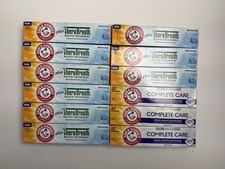 Mix Lot Of 12: Arm & Hammer Plus Therabreath and  Complete Care Toothpaste 5.5OZ 0.61 per gallon