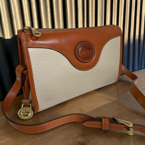 DOONEY BOURKE Shoulder bag Leather Brown and Off White From Japan